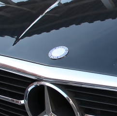 Original Firmenzeichen Hauben Emblem Mercedes SL SLC 107