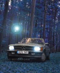 Poster-Kunstdruck Mercedes SL R107-2