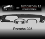 Armaturenbrett-Cover / Abdeckung Porsche 928 schwarz