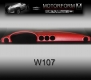Armaturenbrett-Cover / Abdeckung Mercedes W107 SL SLC rot